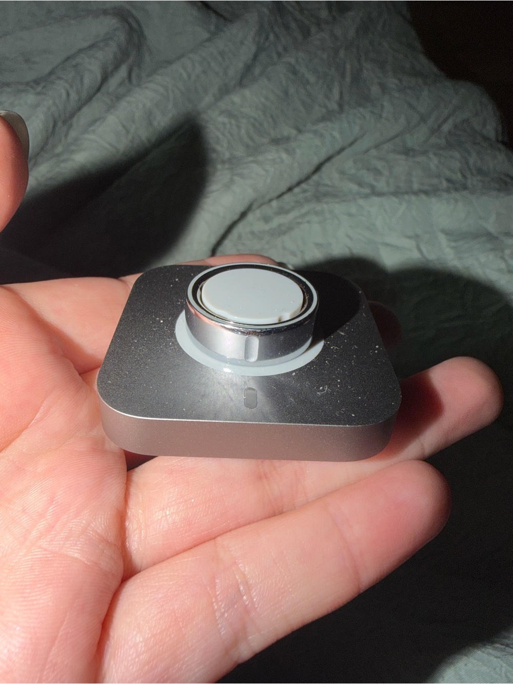 Oura Silver and Gray Charging Dock / Ring Charger